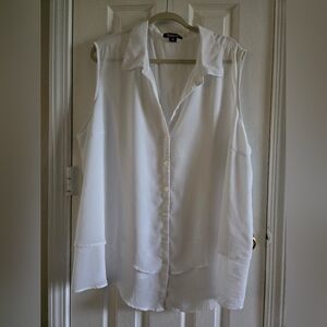 Roaman's Elegant Cream Blouse